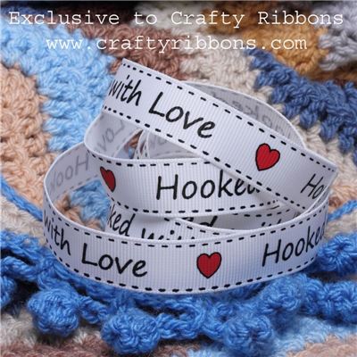 Crochet Ribbon - Hooked with Love white